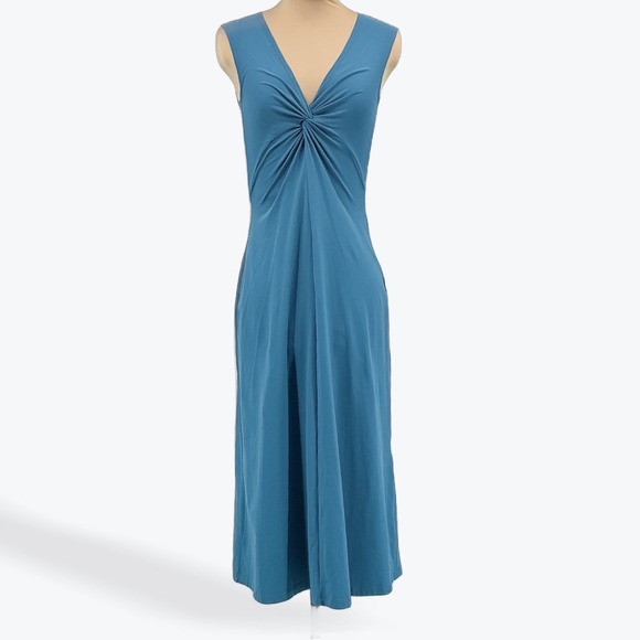 Patagonia‎ Bandha Dress Women's Sleeveless Midi Knit Casual Blue XS - Picture 2 of 14